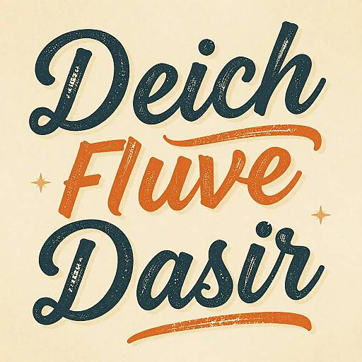 Vintage Typography Word Art Generator