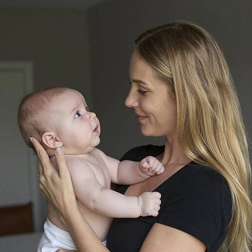 Soft Portrait of Mother and Baby