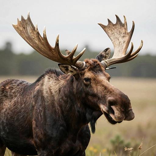 Photorealistic Moose with Fedora Hat