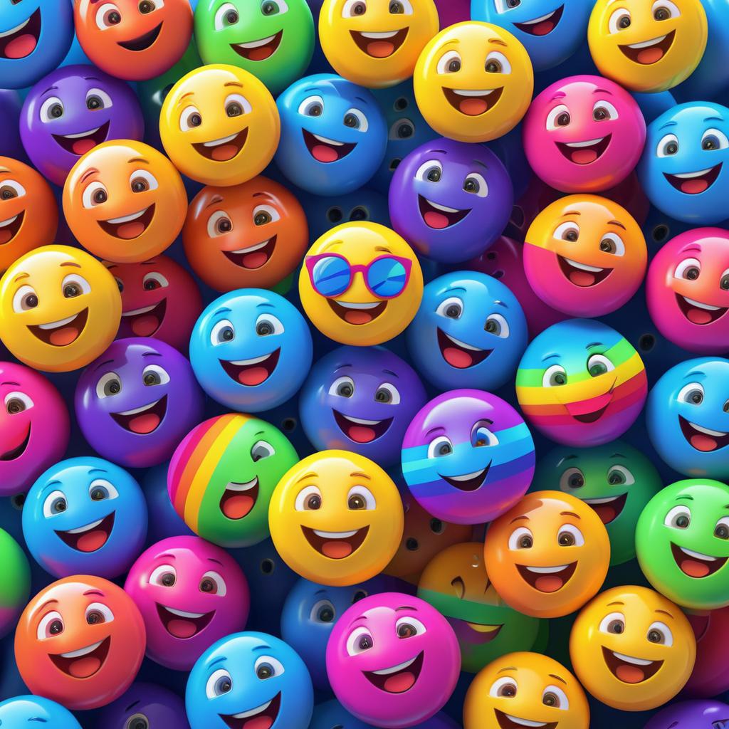 Vibrant 3D Emoji of Wonder