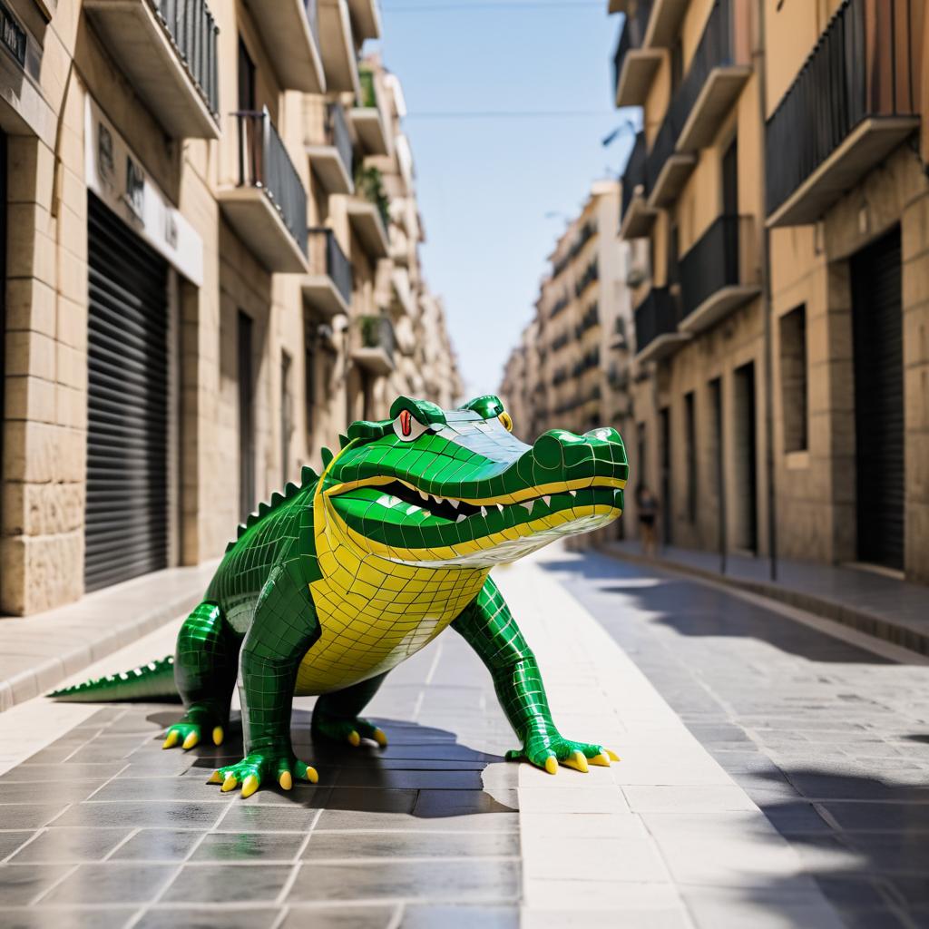 Crocodile in Barcelona: A Stylish Encounter