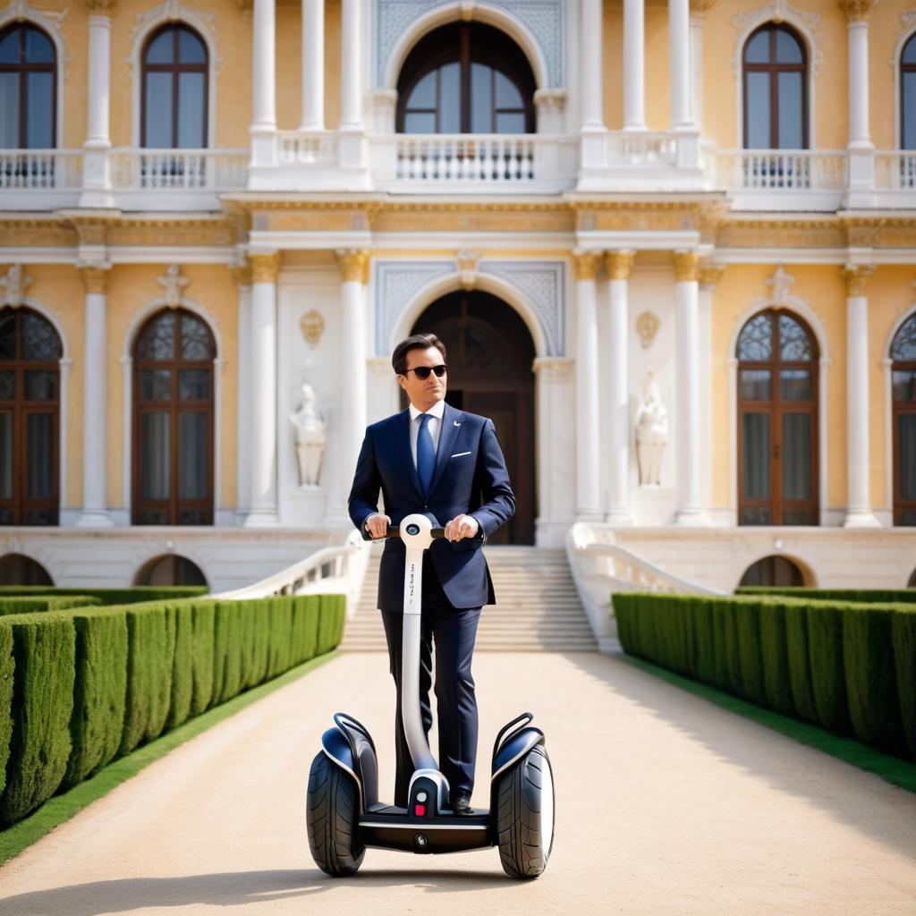 Luxury Segway in Opulent Palace Setting