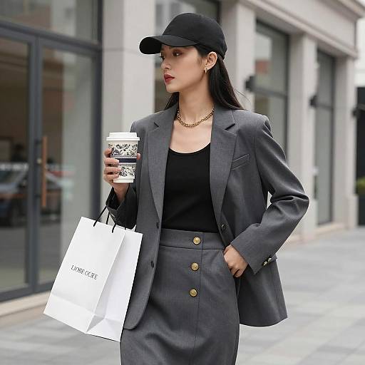 Chic Urban Style: A Fashionable Woman