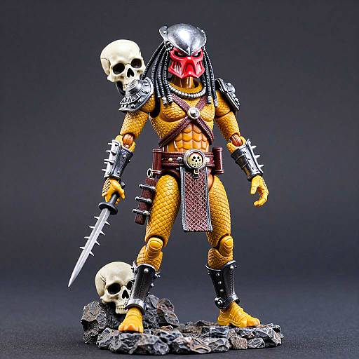 Dynamic Predator Action Figure Photography