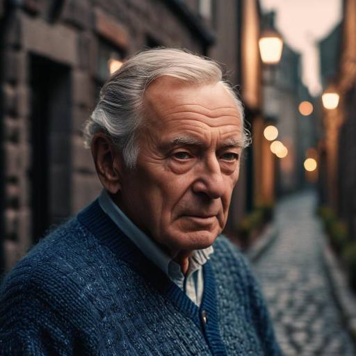 Nostalgic Portrait of an Elderly Man