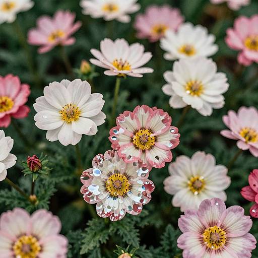 Reflective Blooming Garden Magic