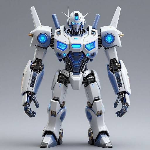 Futuristic Cybernetic Robot Design