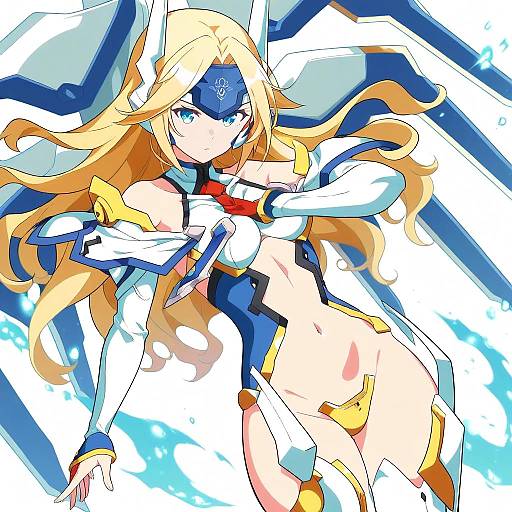 Illustration of Mu-12, blazblue in the style of Tenshin amaguri (inobeeto)