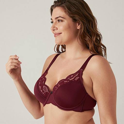 Elegant Profile of a Smiling Woman