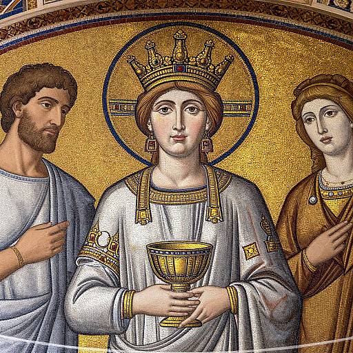 Empress Theodora Mosaic Detail