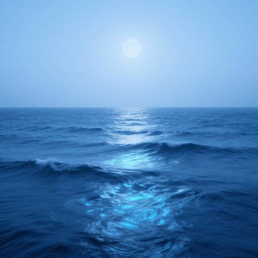 Moonlit Ocean Dawn with Magical Tides