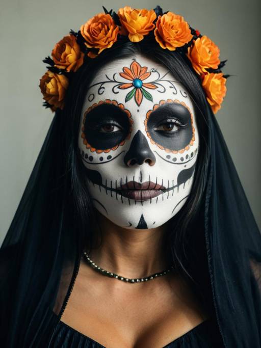 Gothic La Muerte Costume Headshot