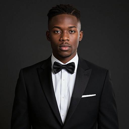 Confident Young Man in Classic Tuxedo
