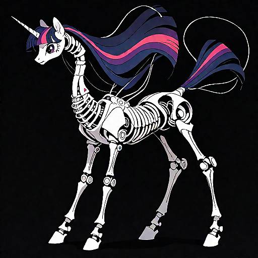 Anatomically Correct Pony Skeleton Art