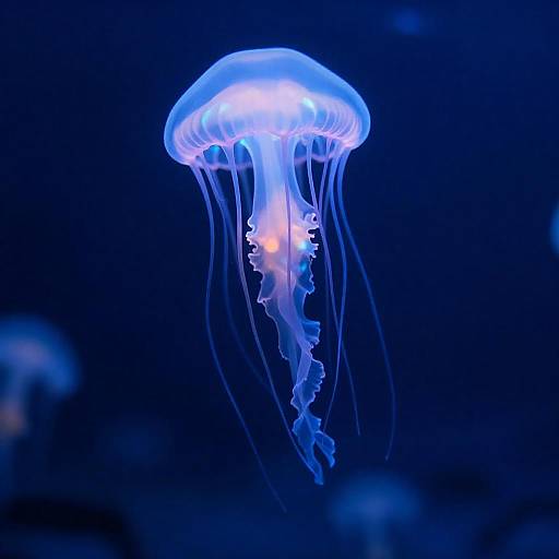 Luminescent Jellyfish Queen in Cave