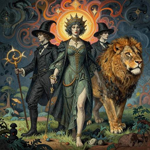 Victorian Ghost Hunters with Mystical Aura