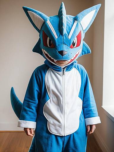 Child in Veemon Cosplay Costume