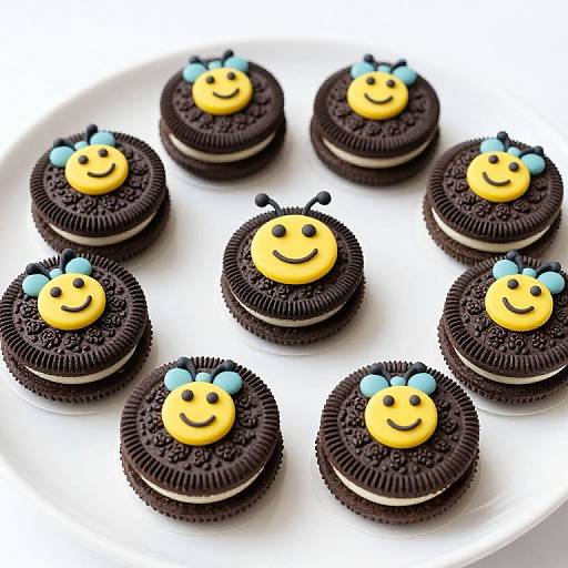 Whimsical Oreo Cakester Bee Petits Fours