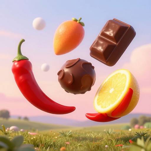 Surreal Taste Dreamscape with Fruits