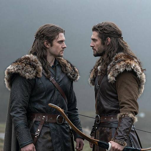 Intense Standoff in the Misty Woods