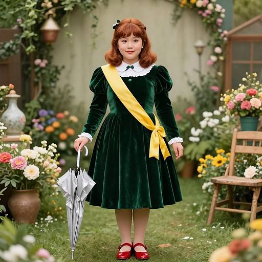 Realistic Dorothy Dress Girl Portrait