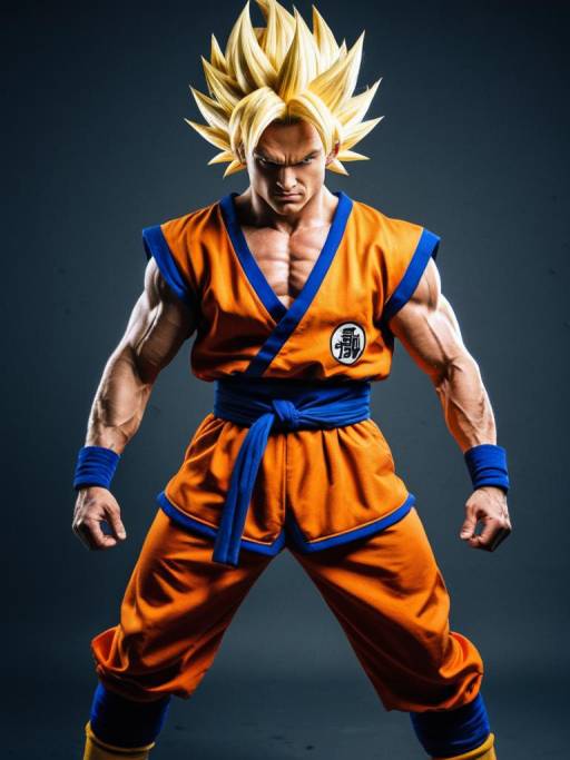 Man in Super Saiyan Costume