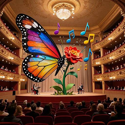 Butterfly Librarians In Musical Opera