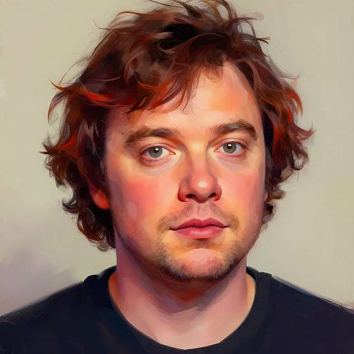 Vibrant Digital Portrait of Jack Black