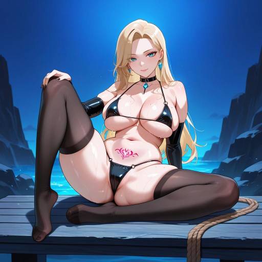 Elegant Solo Figure in Micro Bikini Elegant Solo Figure in Micro Bikini