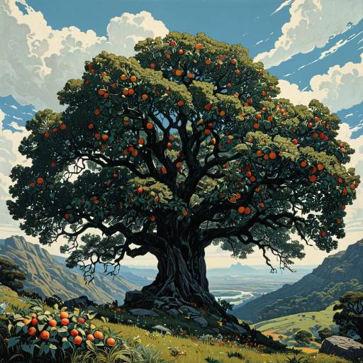 The Majestic Ancient World Tree Landscape