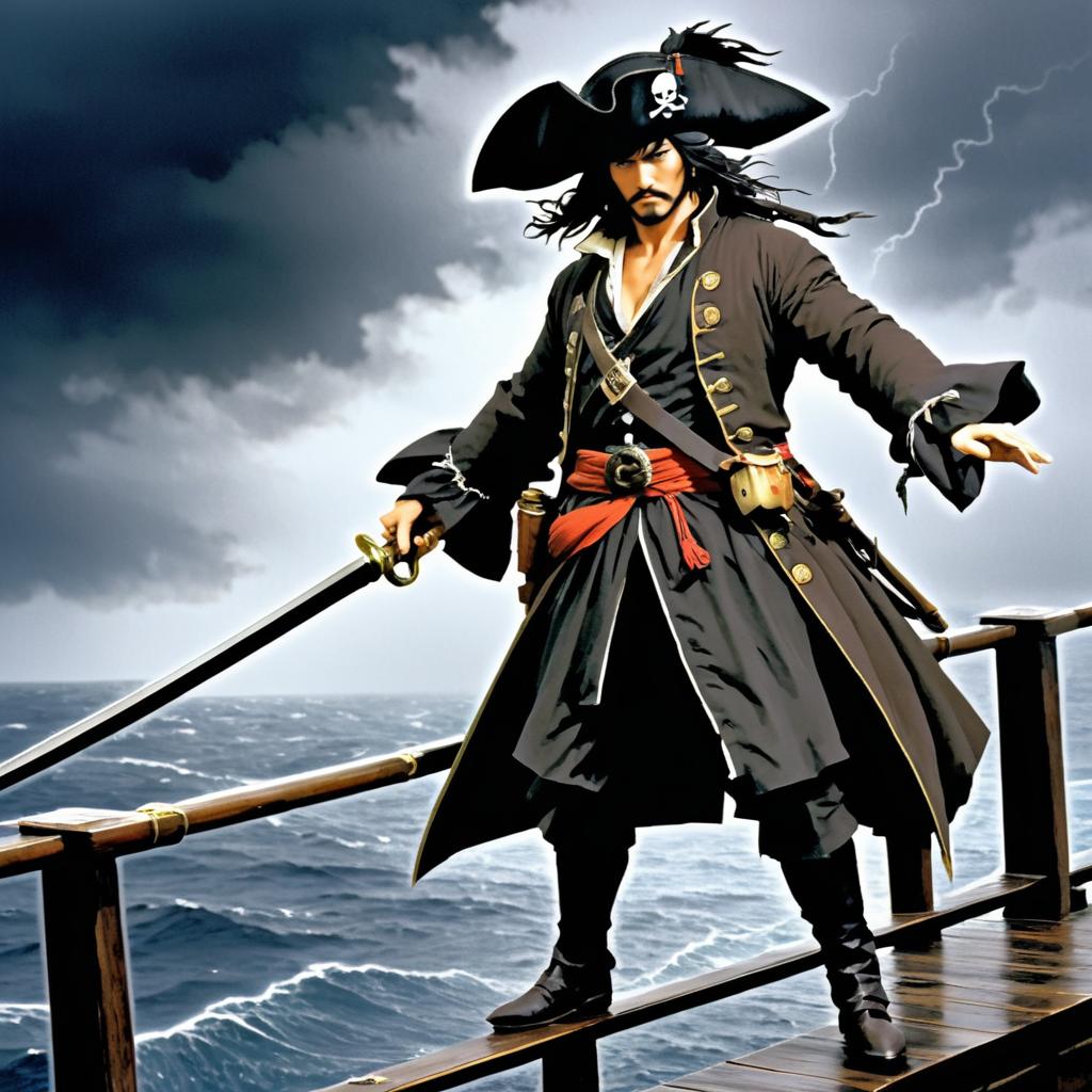 Stormy Adventure of a Brave Pirate