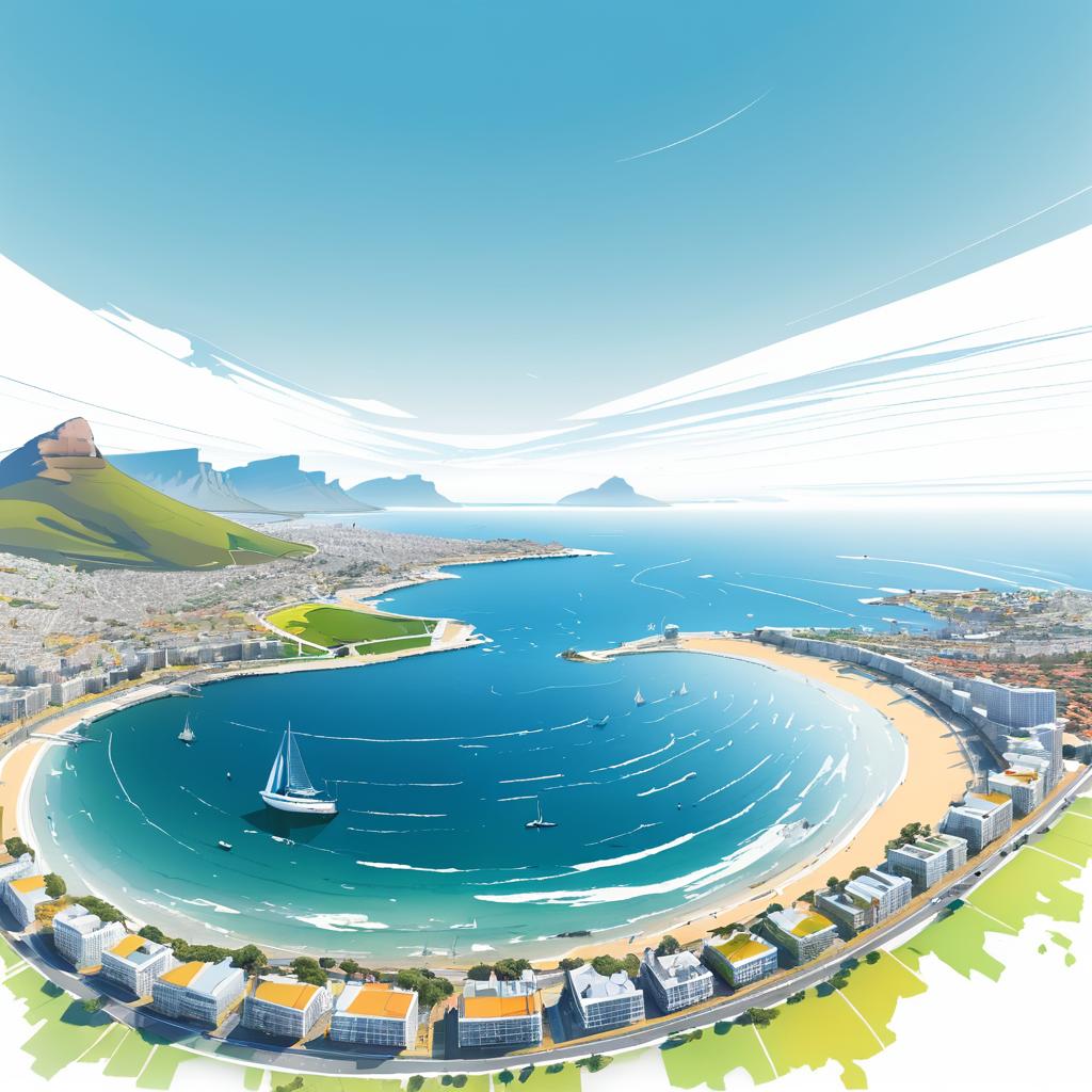 Artistic Sketch of Cape Town J-2