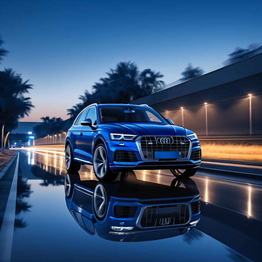 Hyper-Realistic Audi Q5 at Twilight