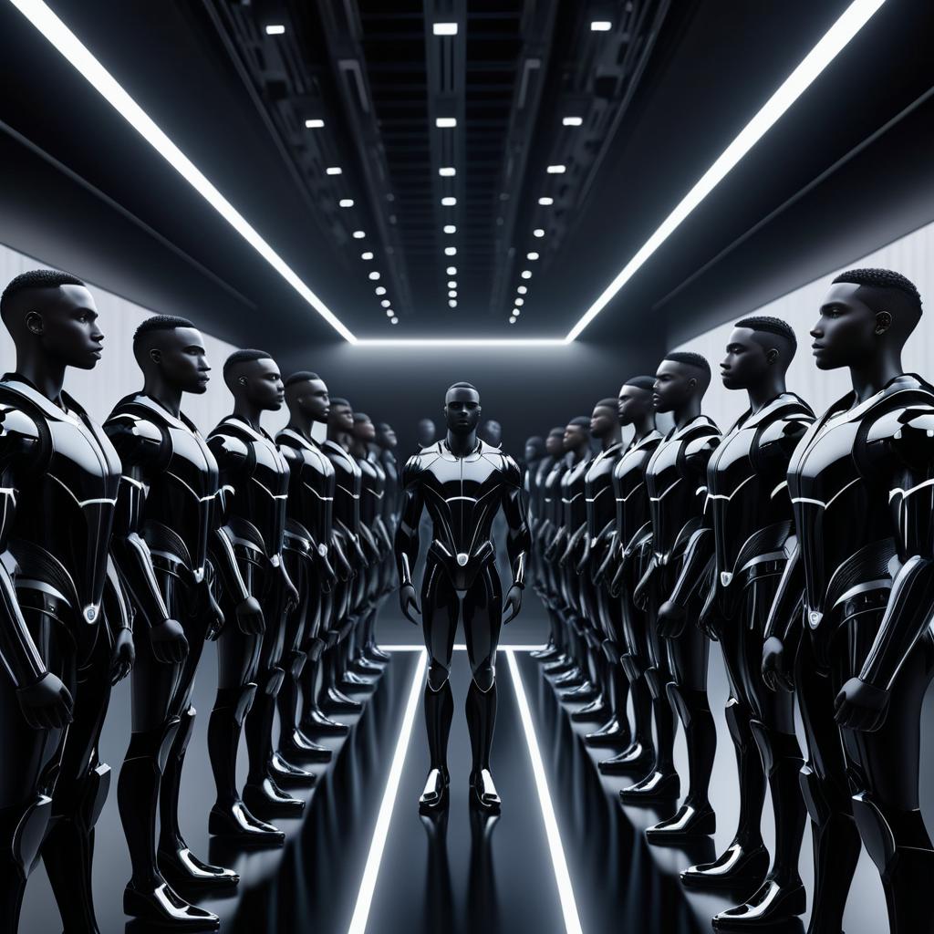 Humanoid Androids: A Stunning 3D Render