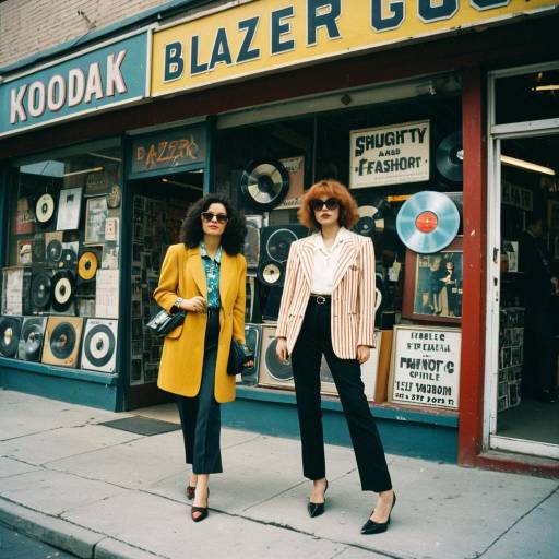 Eccentric Thrift Fashionista in Urban Scene