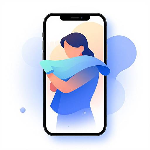 App Erasing Clothes Artistic Illustration