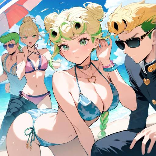 Giorno Giovanna Inspired Beach Scene