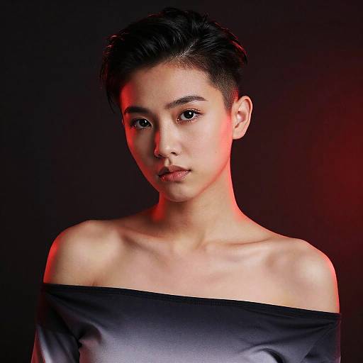 Photorealistic Portrait of Girl with Rim Lighting