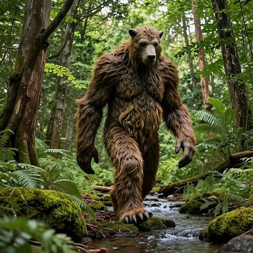 Hyperrealistic Giant Tree Walking Portrait