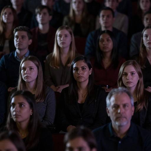 Diverse Audience in a Dim Theater