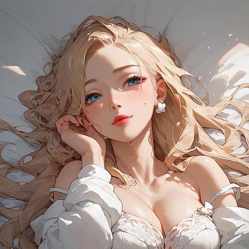 Anime Girl Enjoying a Summer Day