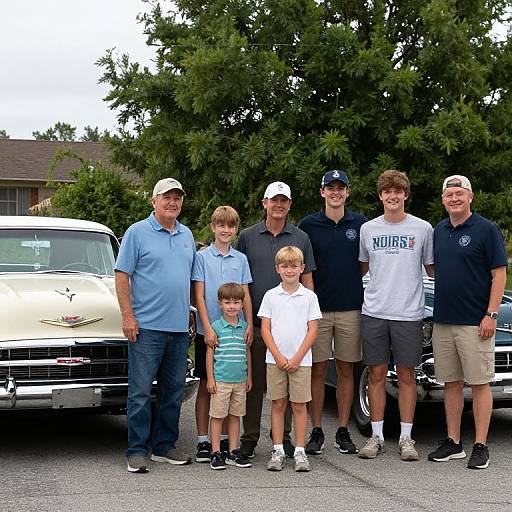 Lepore Family with Vintage Chevrolets