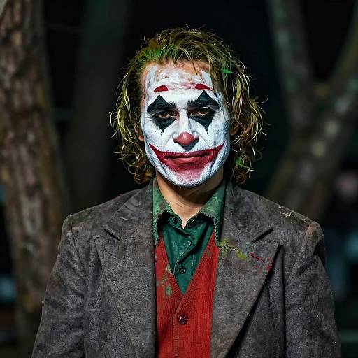 Eerie Portrait of a Smiling Man