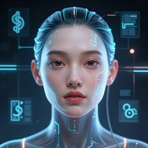 Futuristic AI Facial Expression Changer
