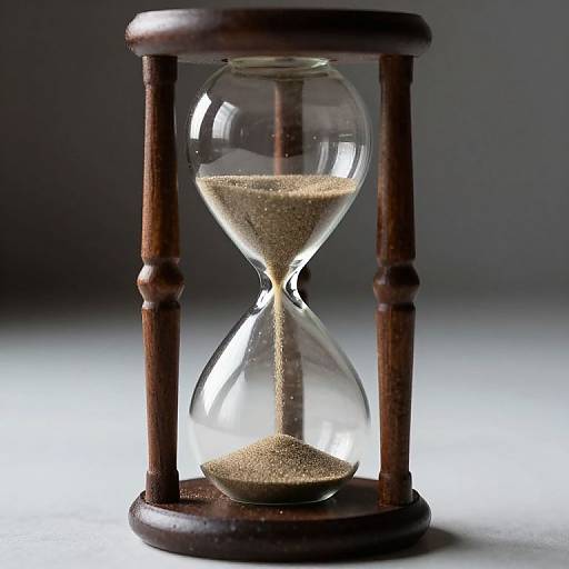Hourglass Symbolizing Passage of Time