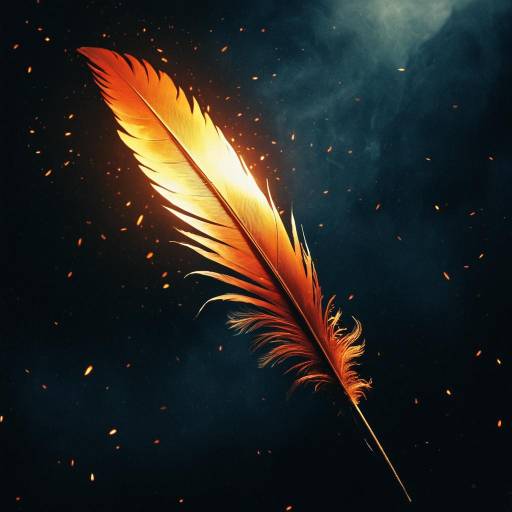 Fiery Phoenix Feather
