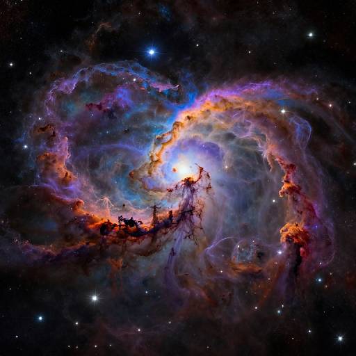 Vibrant Nebula in Deep Space