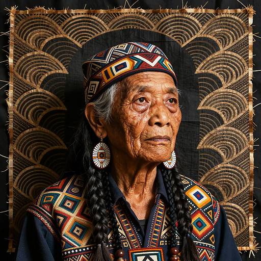 Surreal Native Hawaiian Elder Artwork