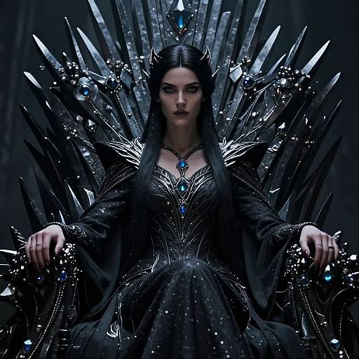Svartálfar Queen on Enchanted Throne