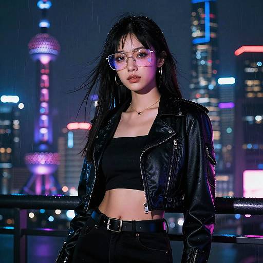 Cyberpunk Neon Night Portrait